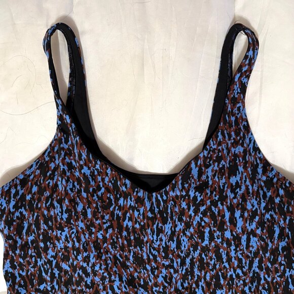 Like New Lululemon Align Tank Top Camo Blue Nile Built-In Bra Yoga Activewear 12 - Picture 3 of 10